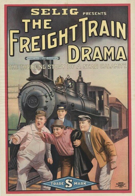 A Freight Train Drama (1912) постер